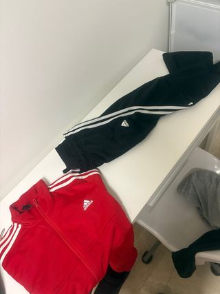 Chándal Adidas Rojo y Negro