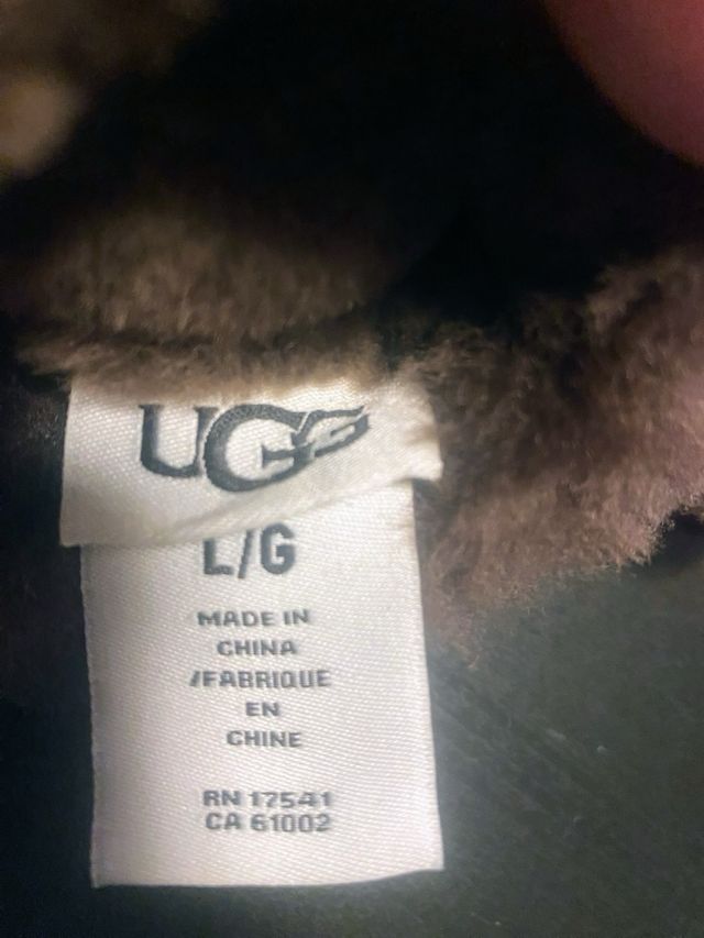 Luvas UGG Castanhas Com Pelo