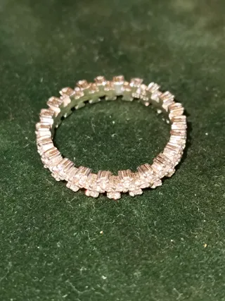 Anillo Plata Infinito con Circonitas