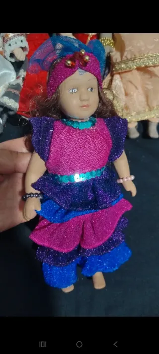 Bambole porcellana mondo set 6 pezzi