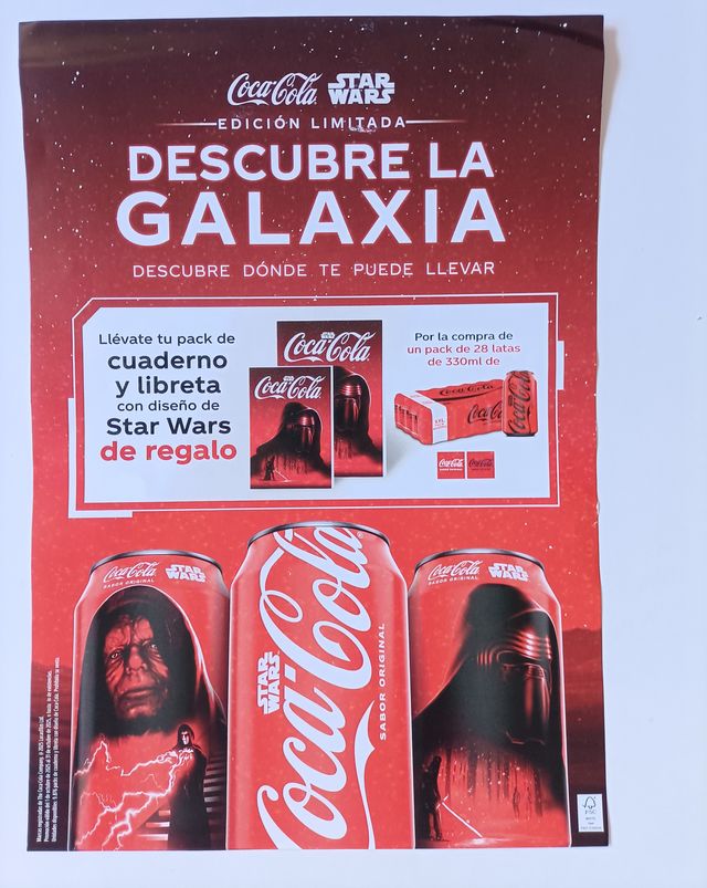 coca cola star wars limitada promocion publicidad