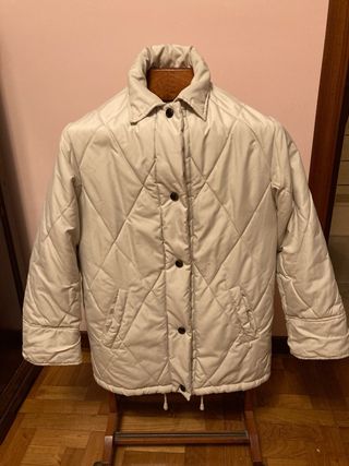 Chaquetón acolchado invierno beige