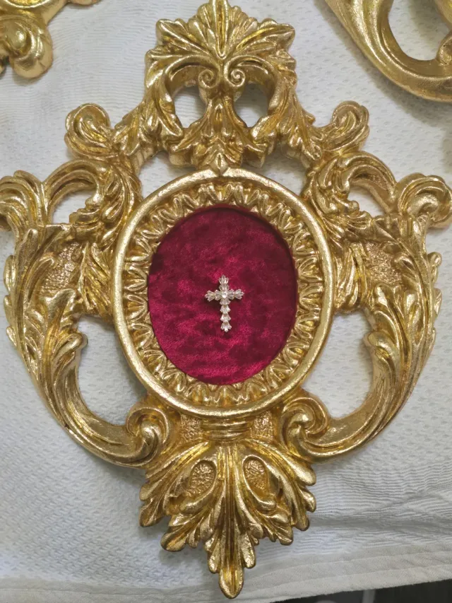 Set 3 Espejos Barrocos Pan de Oro 35 euros c/u