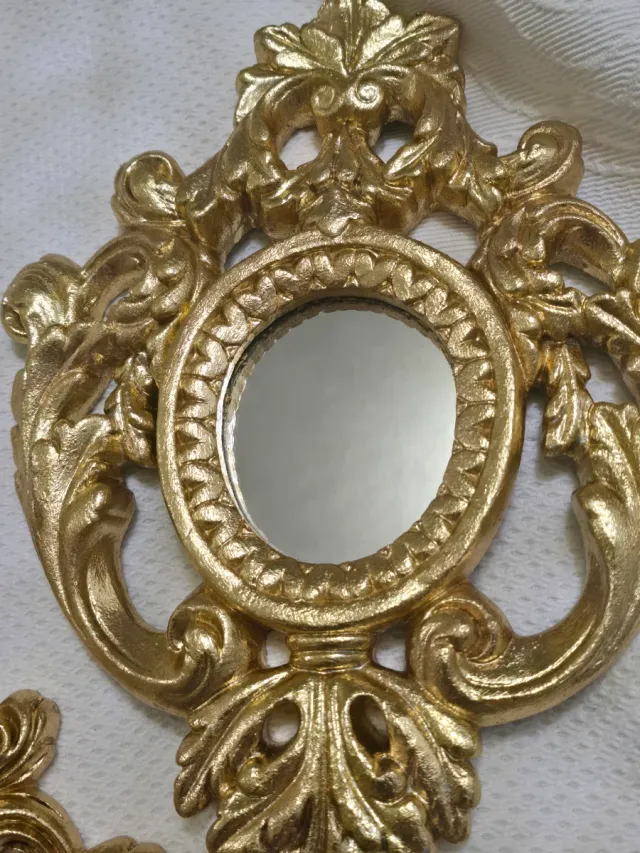 Set 3 Espejos Barrocos Pan de Oro 35 euros c/u