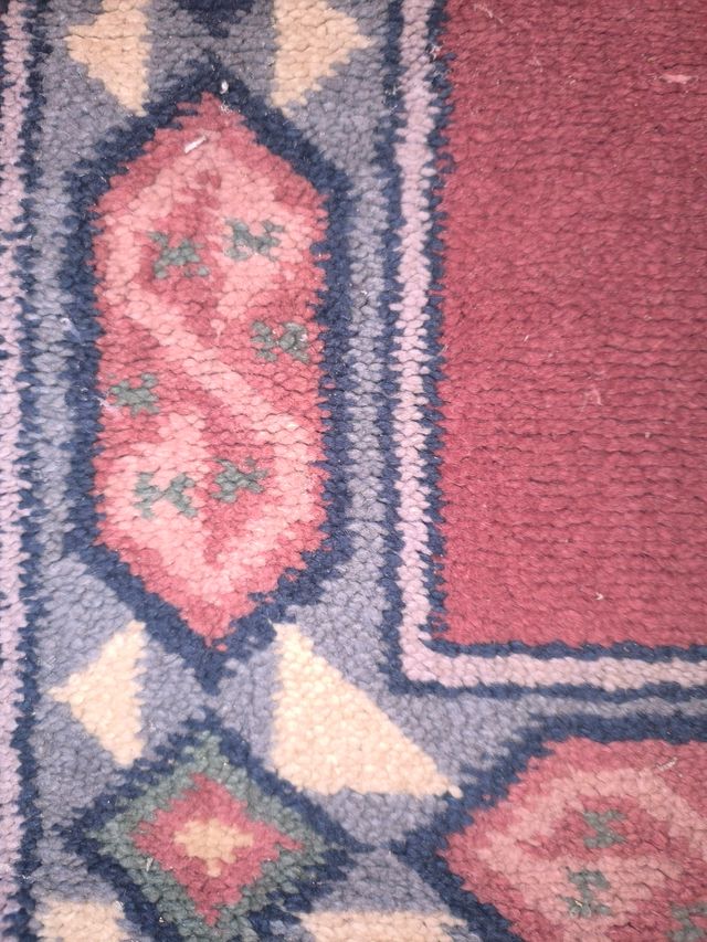 Alfombras laterales cama rosa y gris