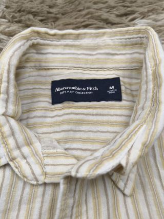 Camisa Abercrombie & Fitch M Riscas Bege