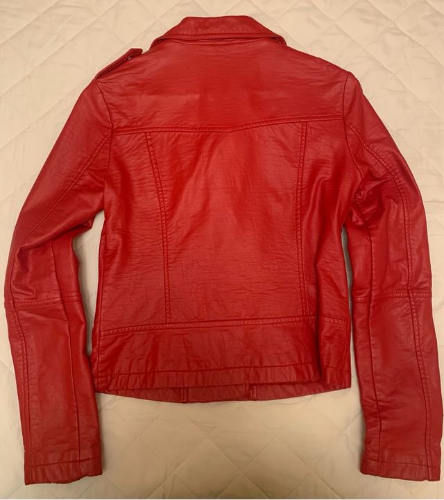 Lote 2 Cazadoras Polipiel Roja y Verde Kelebek