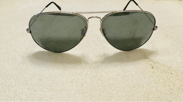 Óculos de sol Ray-Ban Aviator Preto/Prata