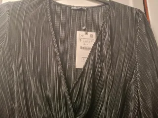 Blusa Zara Negra Talla S