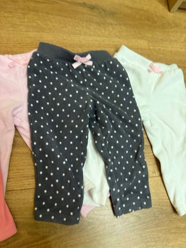 Lote 4 pantalones niña polar Carter's