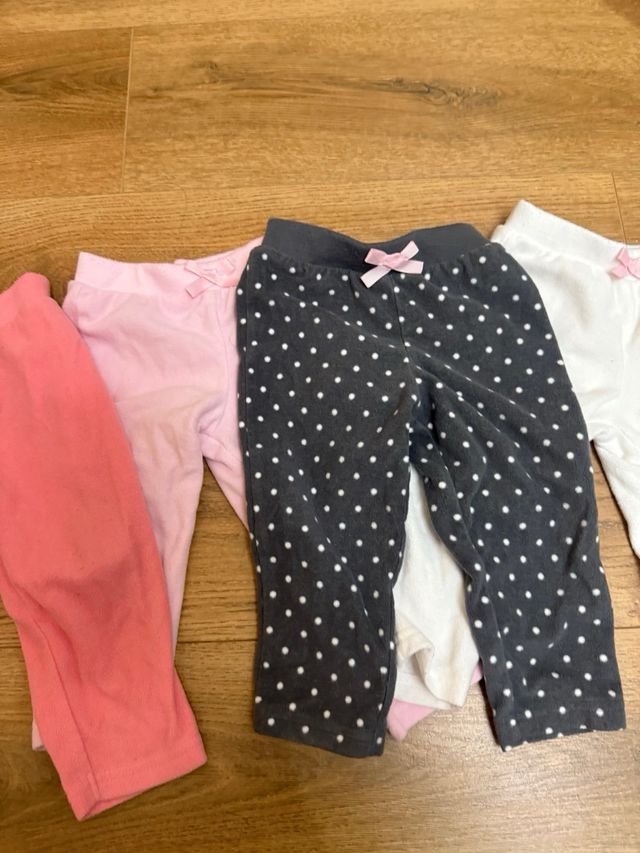 Lote 4 pantalones niña polar Carter's