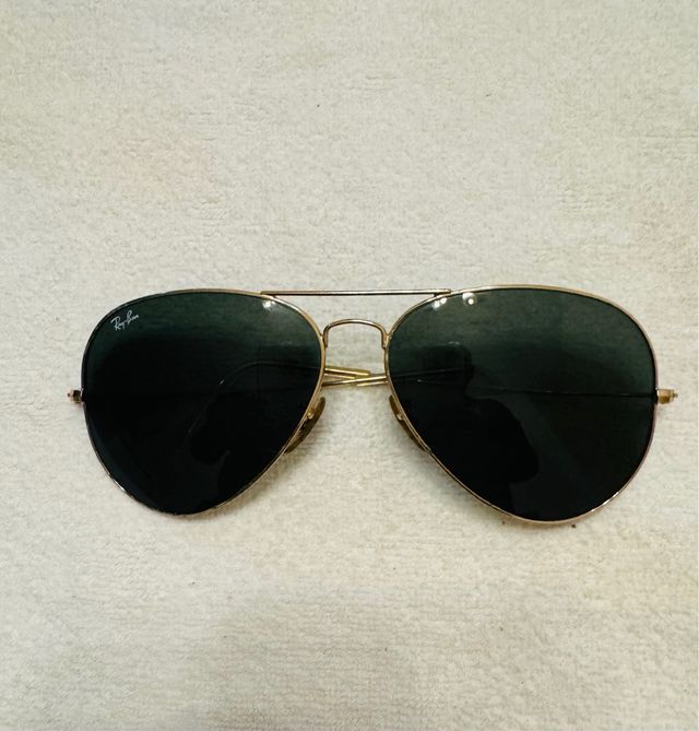 Óculos de sol Ray-Ban Aviador Dourado e Verde