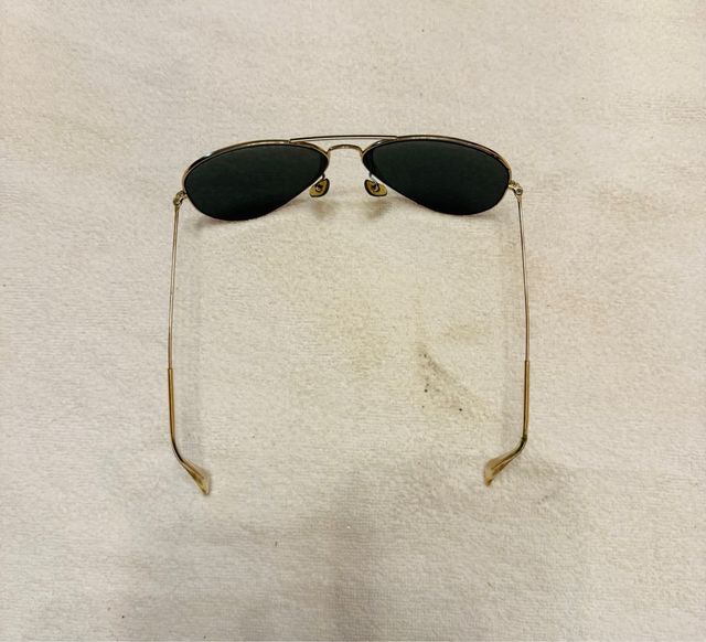 Óculos de sol Ray-Ban Aviador Dourado e Verde