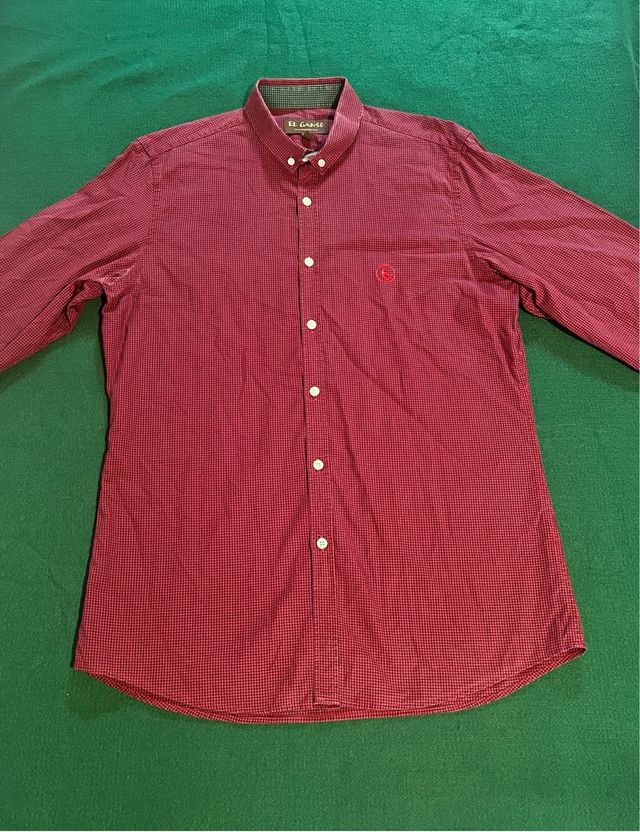 Camisa El Ganso cuadros rojo y negro
