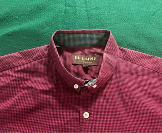 Camisa El Ganso cuadros rojo y negro
