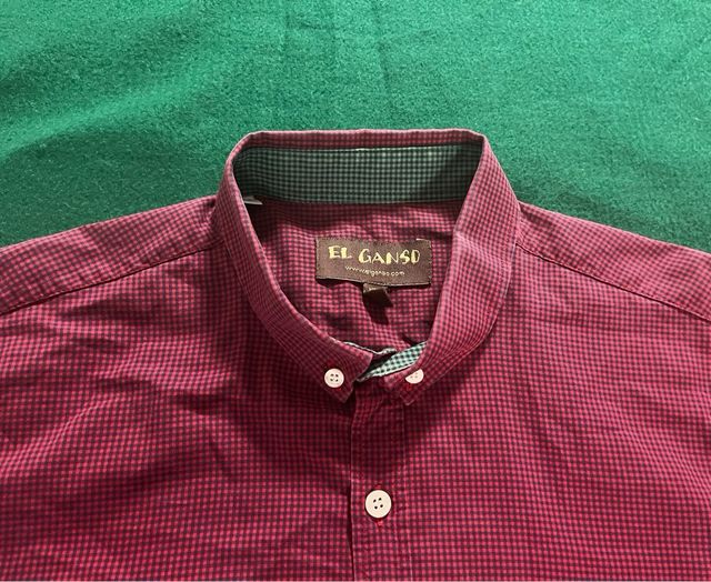 Camisa El Ganso cuadros rojo y negro