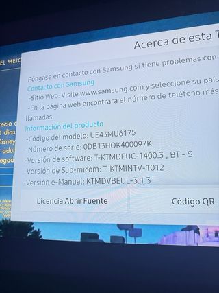 tv Samsung Smart TV 4K 43 pulgadas