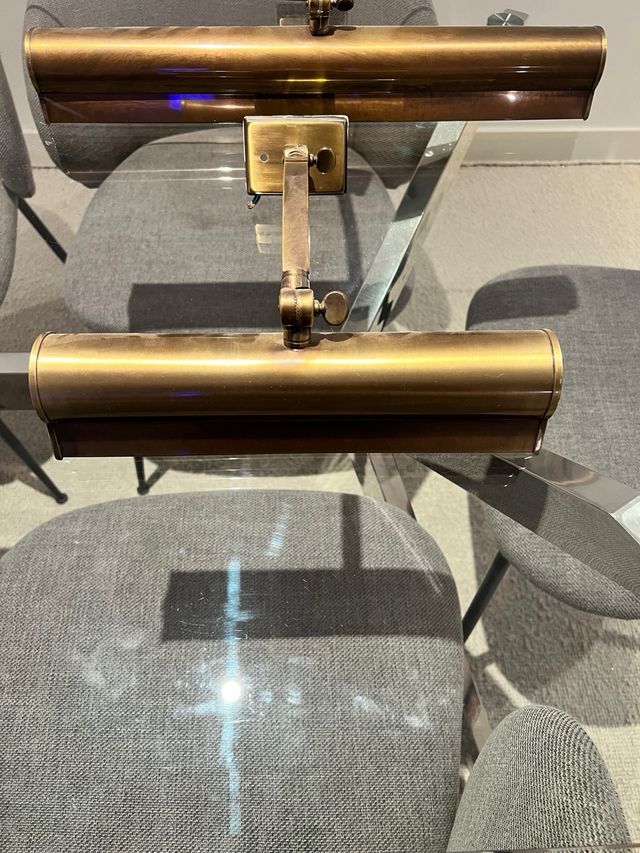 Juego 2 Apliques Lámpara Bronce