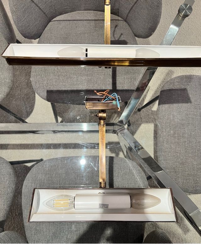 Juego 2 Apliques Lámpara Bronce