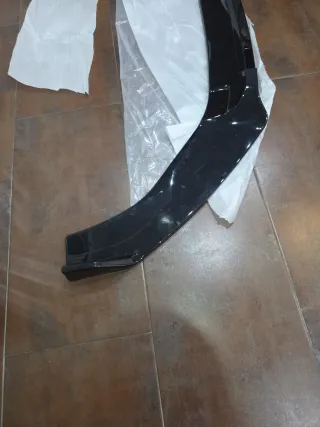 Spoiler Delantero Difusor Parachoques Negro