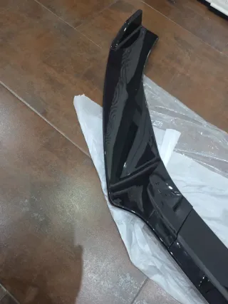 Spoiler Delantero Difusor Parachoques Negro