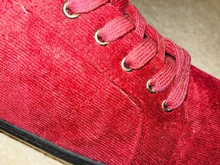 Zapatillas granates mujer con cordones Talla 40