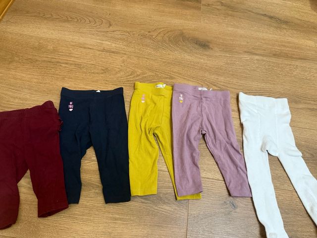 Lote 5 leggings niña 3-6 meses