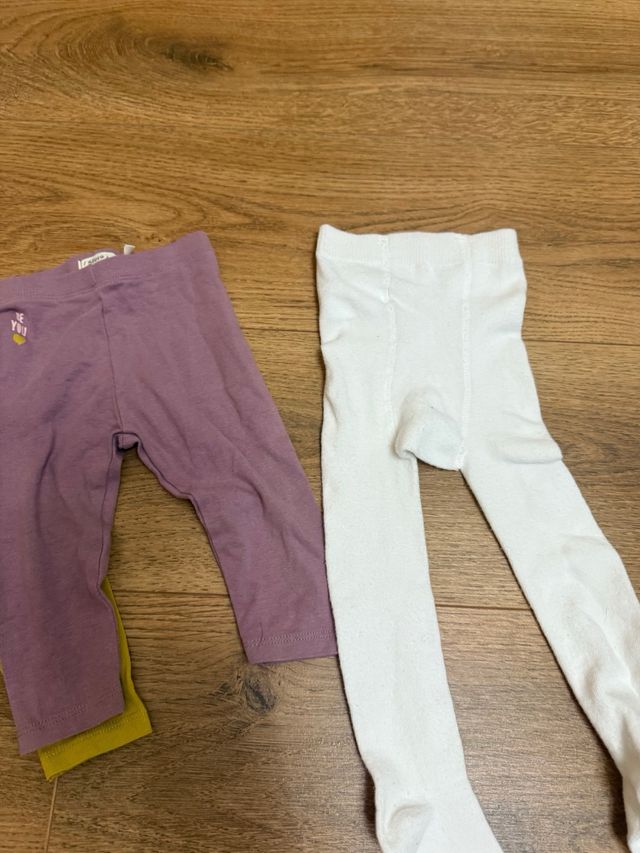 Lote 5 leggings niña 3-6 meses