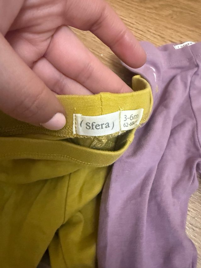 Lote 5 leggings niña 3-6 meses