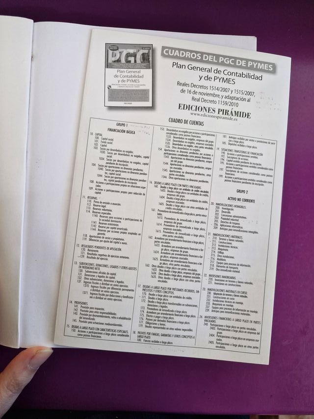 Plan General de Contabilidad y de PYMES