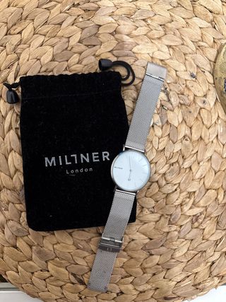 Reloj Miltner Plateado con Correa Malla