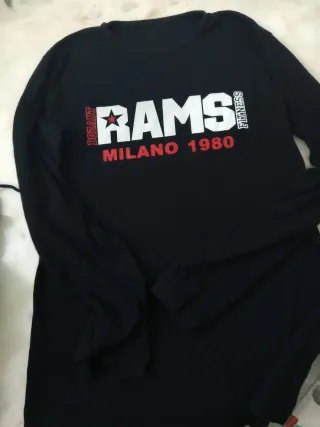 T-shirt uomo manica lunga RAMS Milano 1980