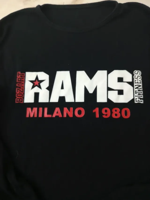 T-shirt uomo manica lunga RAMS Milano 1980