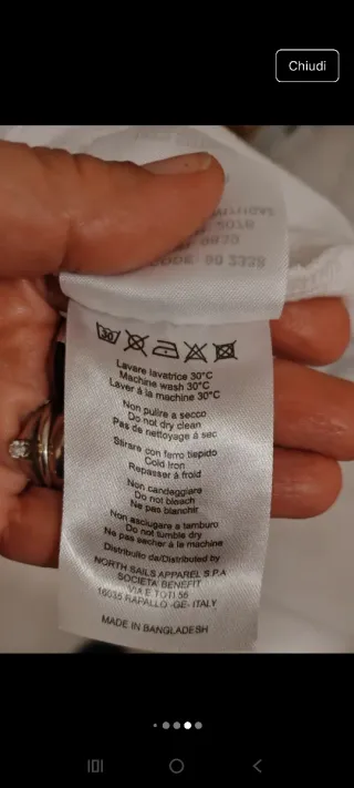 Polo North Sails bianca