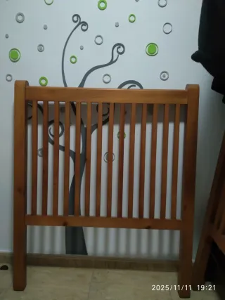Cabecero de cama de madera 90cm