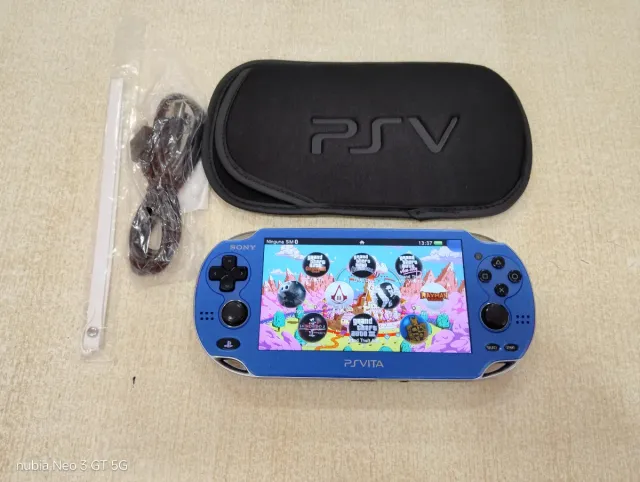 PS Vita OLED Blu 128GB con schermo nuovo modello 3G