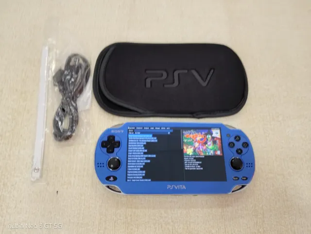 PS Vita OLED Blu 128GB con schermo nuovo modello 3G