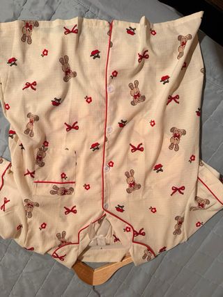 Pijama de cuadros y ositos