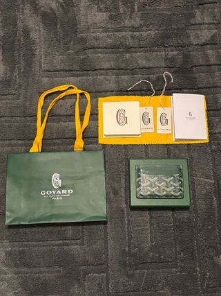 Portacarte Goyard Verde Multicolor