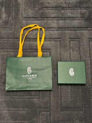 Portacarte Goyard Verde Multicolor