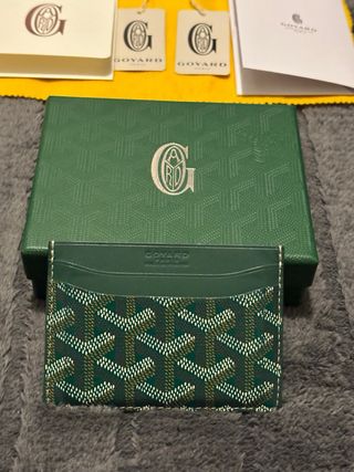 Portacarte Goyard Verde Multicolor