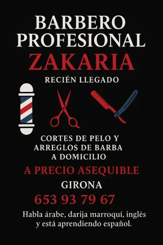 ✂️ BARBERO A DOMICILIO – GIRONA