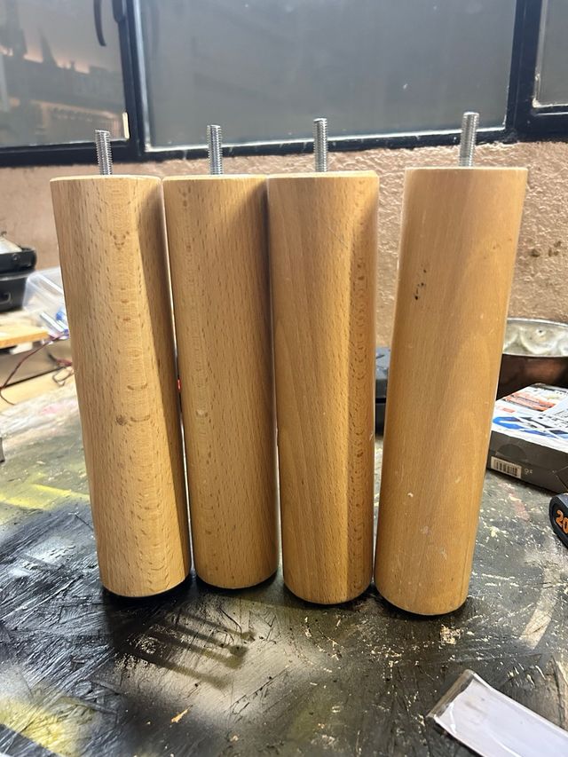 4 Patas Cama Madera