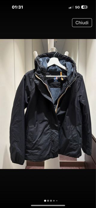 K-Way Ripstop Marmotta Nero