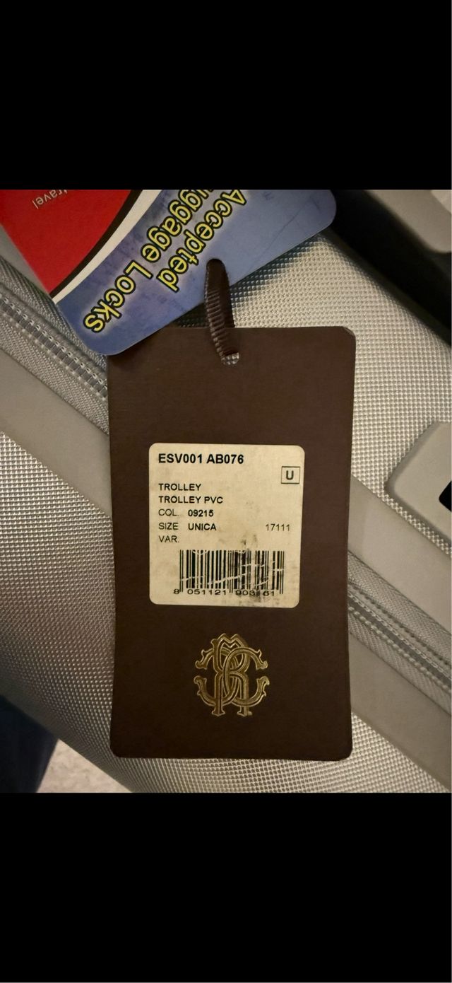 Maleta Roberto Cavalli Plata