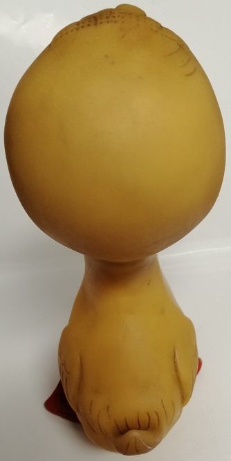 Pato de borracha vintage que apita