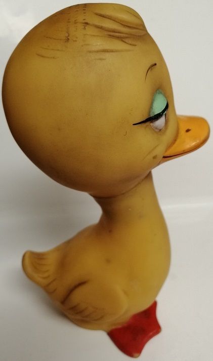 Pato de borracha vintage que apita