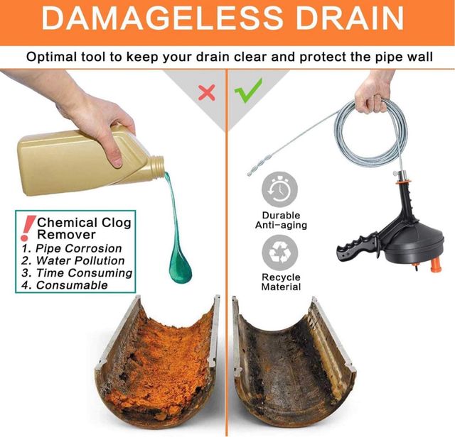 Sblocca-tubi professionale BACOENG 7,5 m