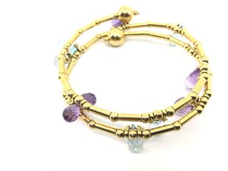 pulsera oro 18k con piedra