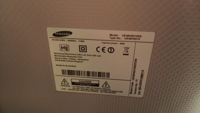 Samsung UE48H5510SS Smart TV LED 48